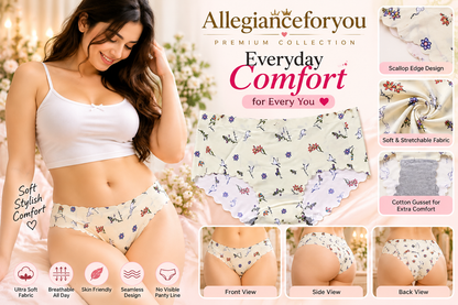 Premium Floral Print Seamless Panty