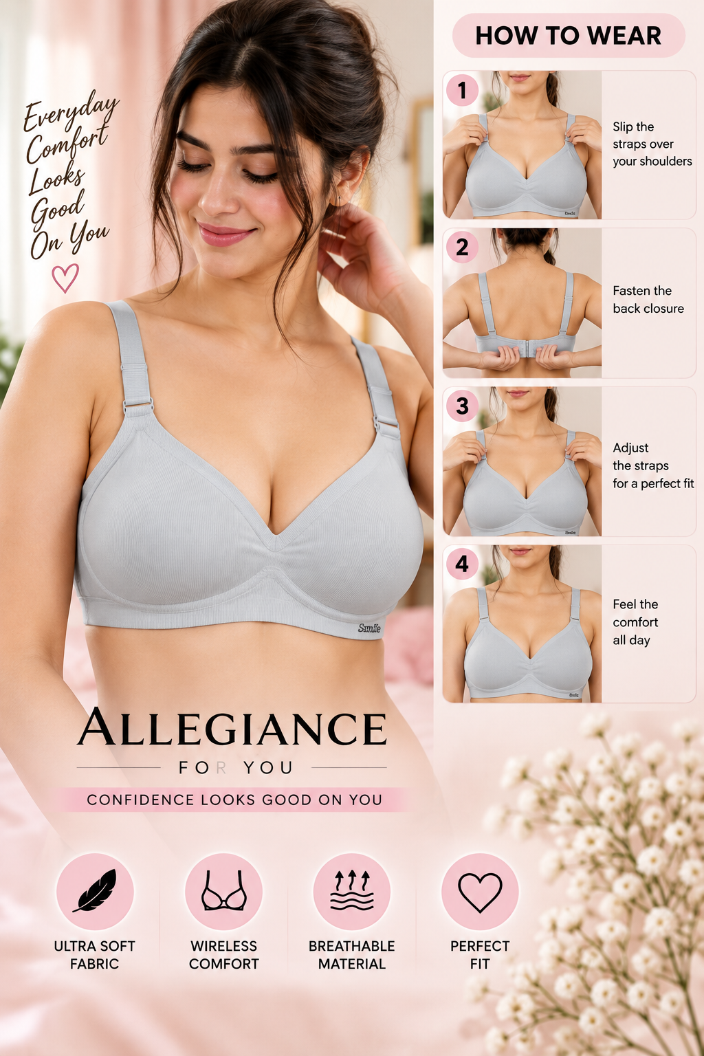 Ultra Soft Wireless Bra