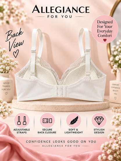 Floral Lace Full Coverage Bra